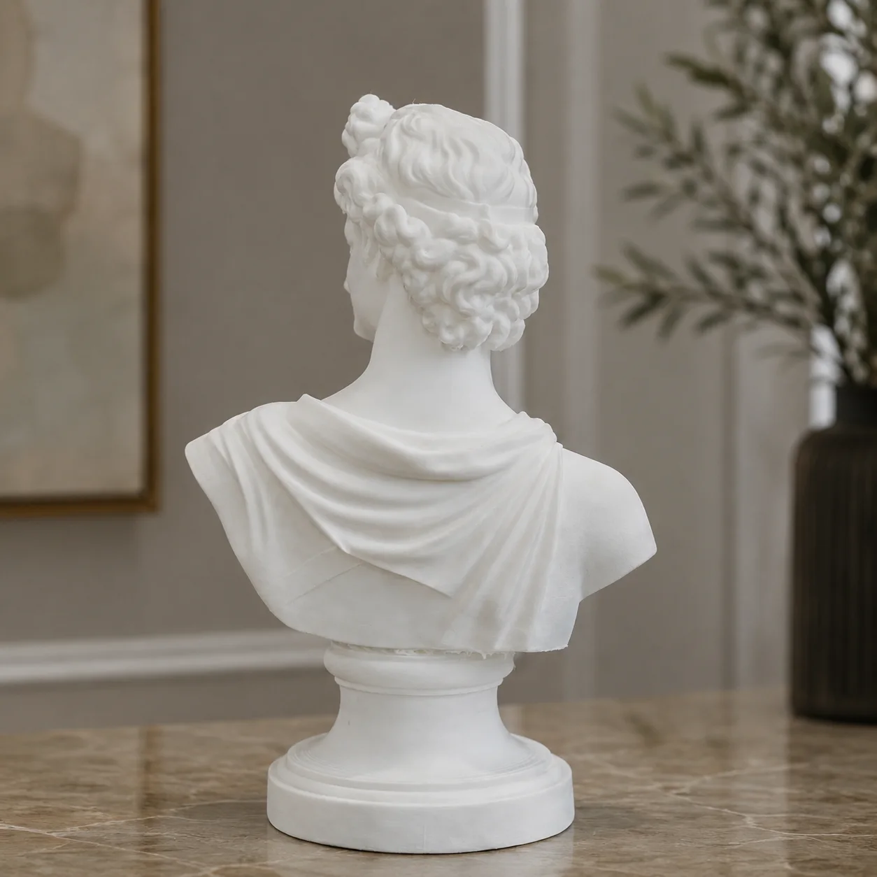Detalle de Busto de Apolo 20 cm