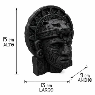 Busto Guerrero Jaguar Azteca 15 cm - Ariz Creativo