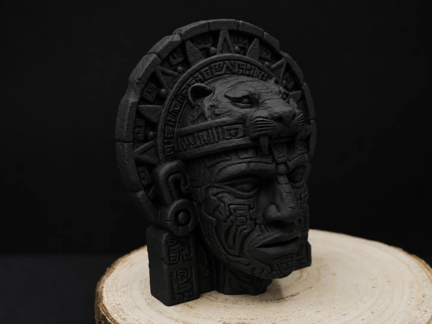 Busto Guerrero Jaguar Azteca 15 cm - Ariz Creativo