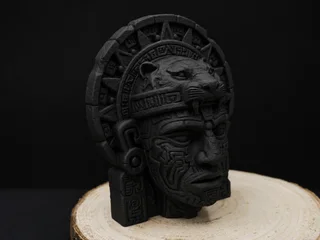 Busto Guerrero Jaguar Azteca 15 cm