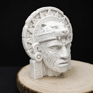 Busto Guerrero Jaguar Azteca 15 cm - Ariz Creativo