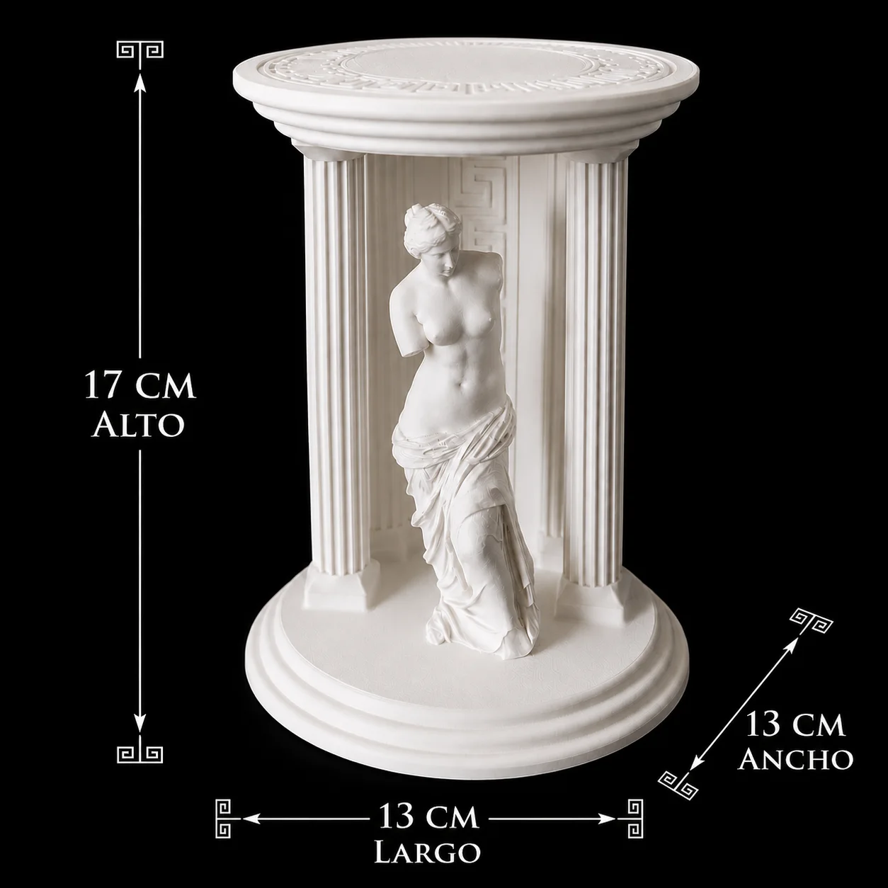Detalle de Escultura Afrodita de Milo 17 cm