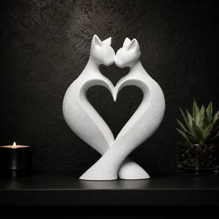 Escultura Amor de Gatos - Ariz Creativo