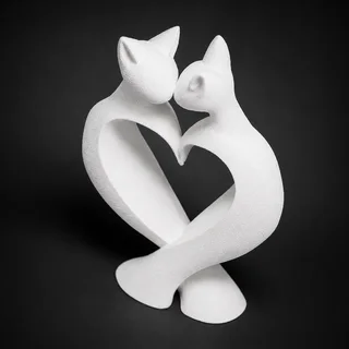 Escultura Amor de Gatos - Ariz Creativo
