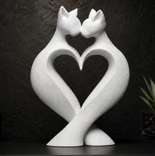 Escultura Amor de Gatos