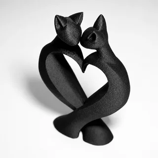 Escultura Amor de Gatos - Ariz Creativo
