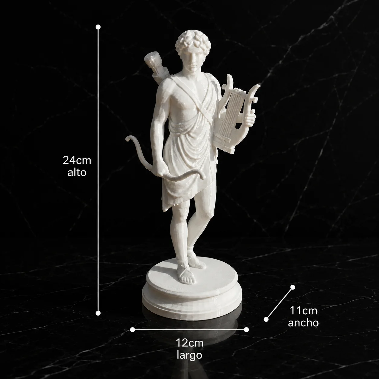 Escultura Apolo 24 cm - Ariz Creativo