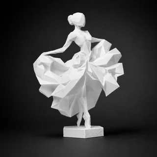 Escultura Bailarina Abstracta - Ariz Creativo