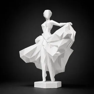Escultura Bailarina Abstracta - Ariz Creativo