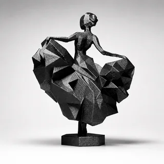 Escultura Bailarina Abstracta - Ariz Creativo