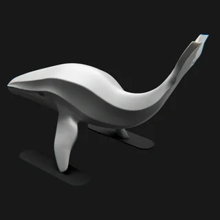 Escultura Ballena Minimalista 22 cm - Ariz Creativo