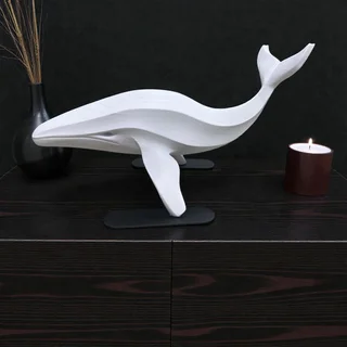 Escultura Ballena Minimalista 22 cm - Ariz Creativo