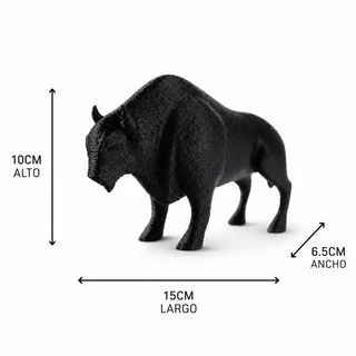 Escultura Bisonte Minimalista 15 cm - Ariz Creativo