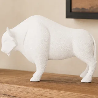 Escultura Bisonte Minimalista 15 cm - Ariz Creativo