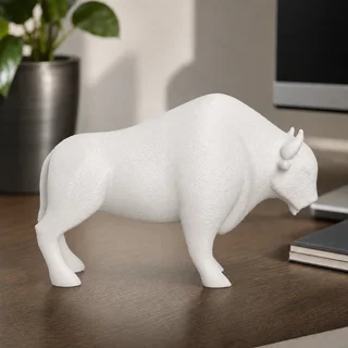 Escultura Bisonte Minimalista 15 cm - Ariz Creativo