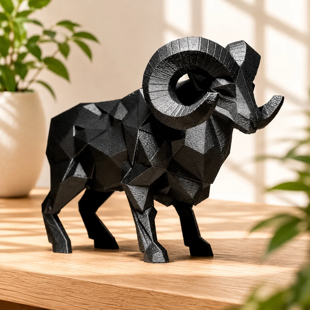 Escultura Borrego Geométrico - Ariz Creativo