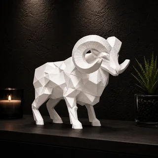 Escultura Borrego Geométrico - Ariz Creativo