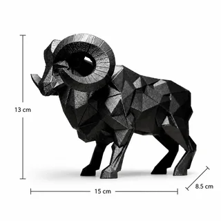 Escultura Borrego Geométrico - Ariz Creativo