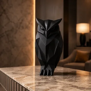 Escultura Búho Minimalista 15 cm - Ariz Creativo