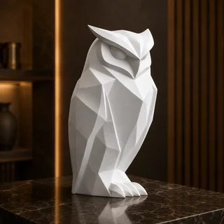 Escultura Búho Minimalista 15 cm - Ariz Creativo