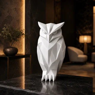 Escultura Búho Minimalista 15 cm - Ariz Creativo
