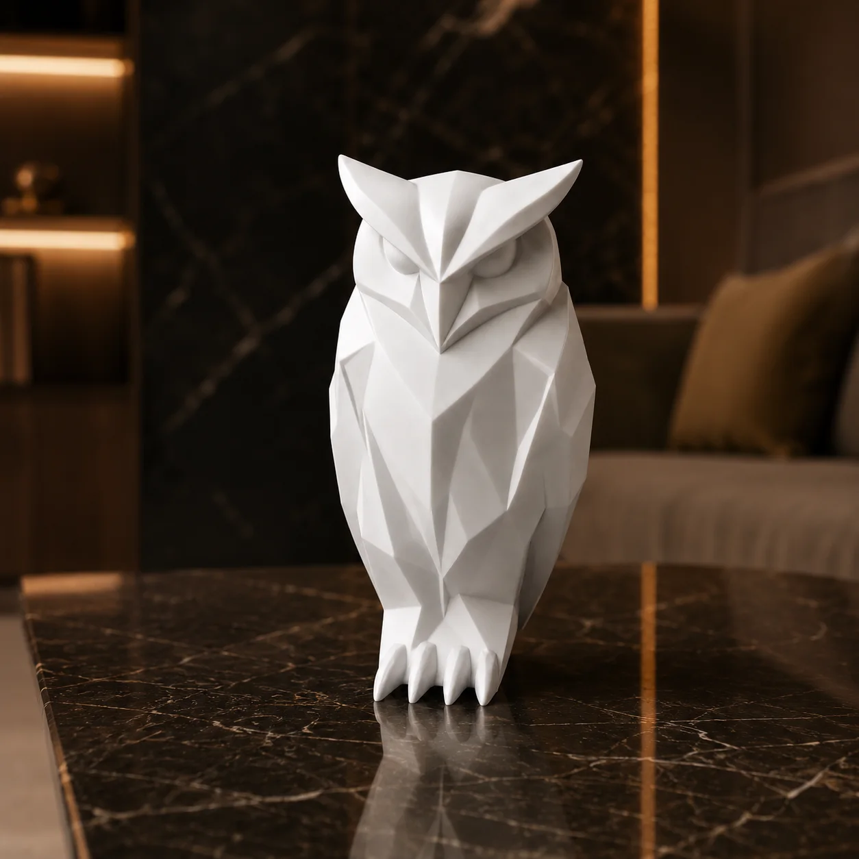 Escultura Búho Minimalista 15 cm - Ariz Creativo