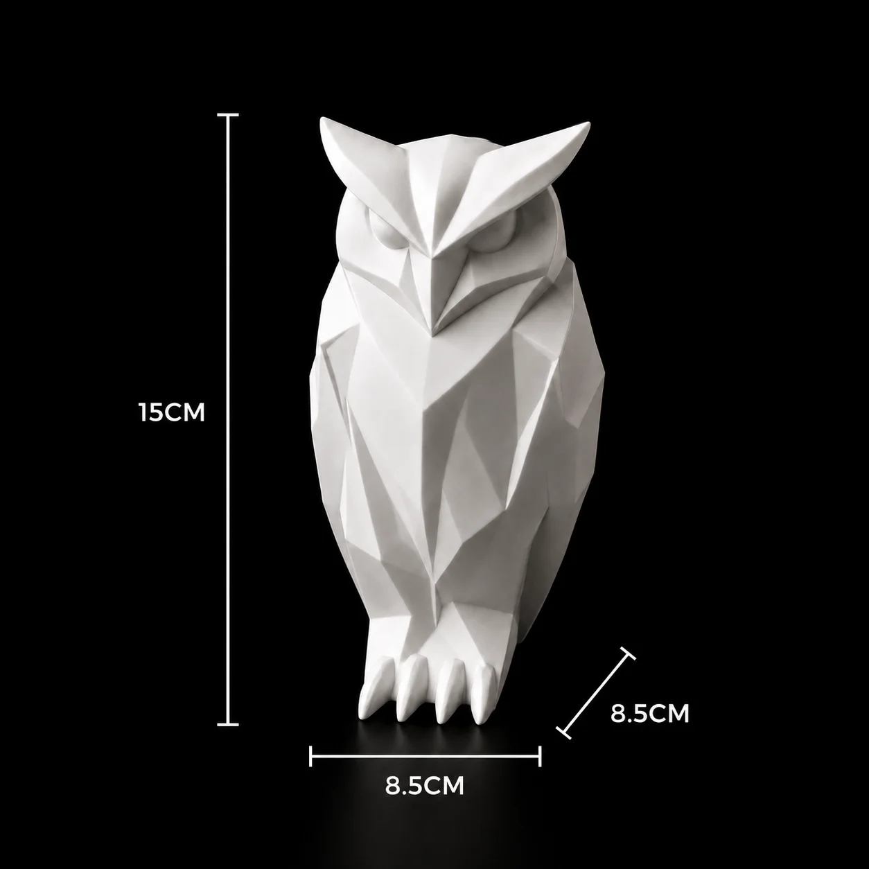 Escultura Búho Minimalista 15 cm - Ariz Creativo