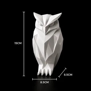 Escultura Búho Minimalista 15 cm - Ariz Creativo