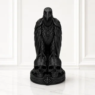 Escultura Buitre Guardián de Almas 17 cm - Ariz Creativo