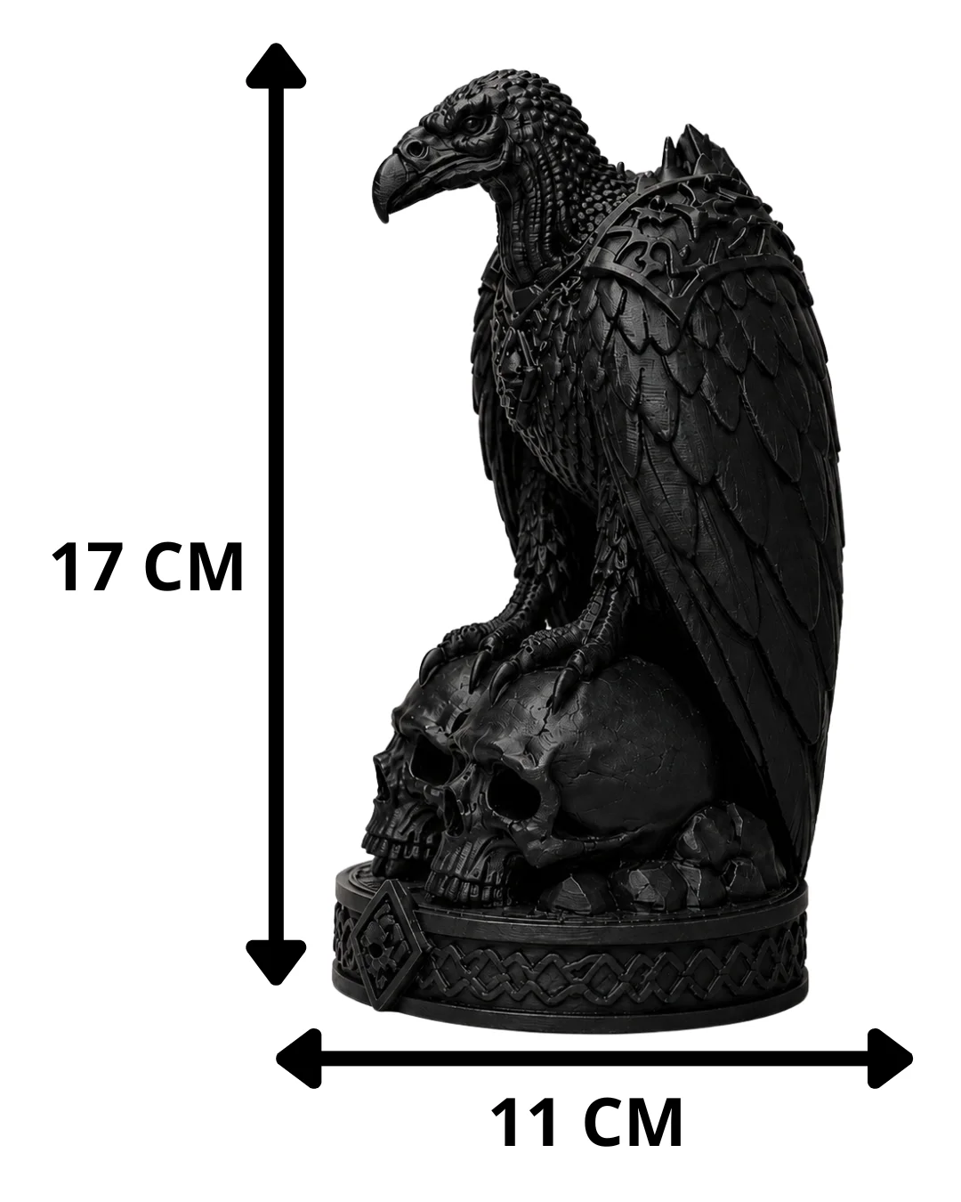 Escultura Buitre Guardián de Almas 17 cm - Ariz Creativo