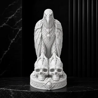 Escultura Buitre Guardián de Almas 17 cm - Ariz Creativo