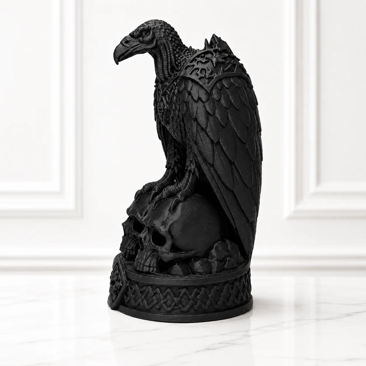Detalle de Escultura Buitre Guardián de Almas 17 cm
