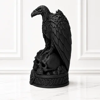 Escultura Buitre Guardián de Almas 17 cm - Ariz Creativo
