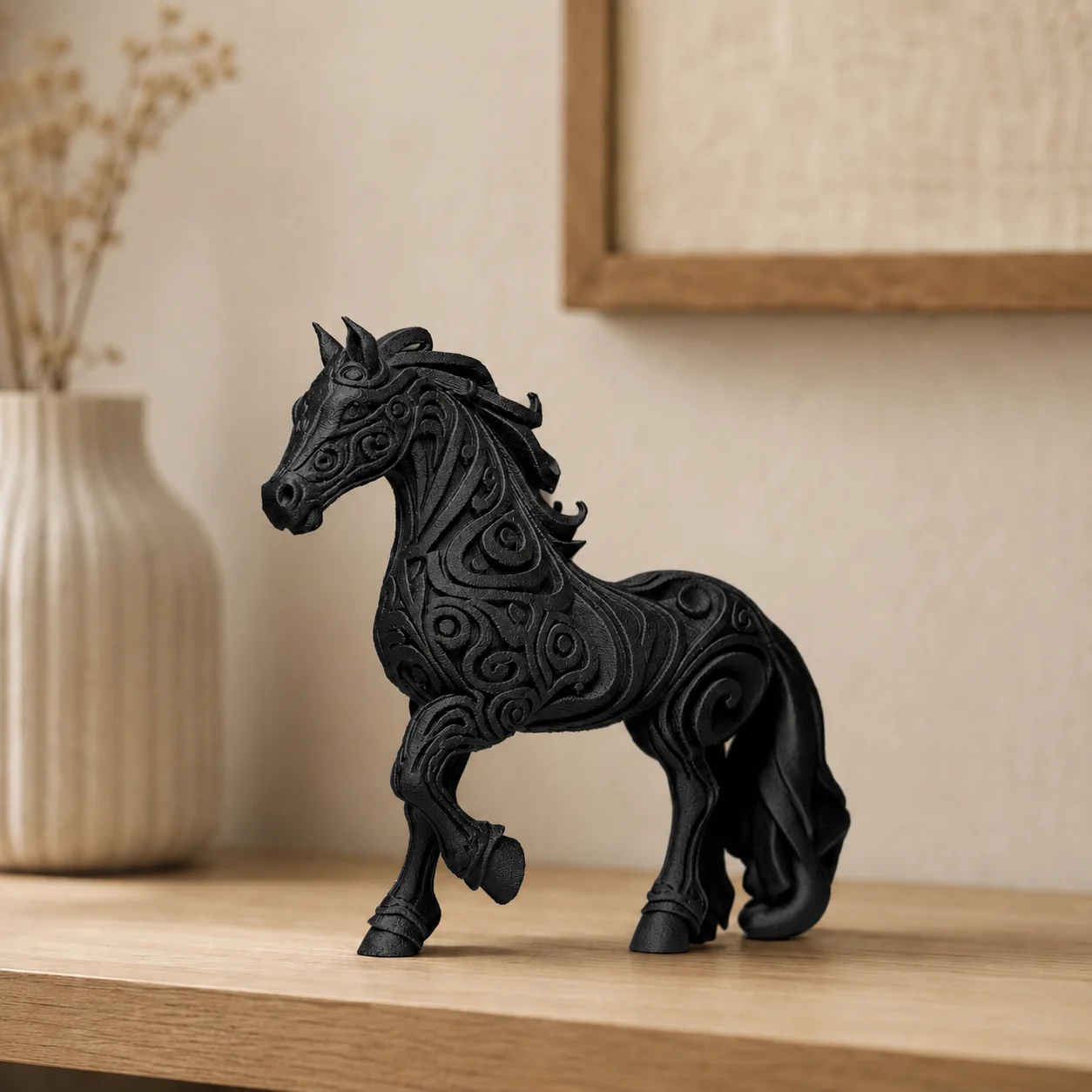 Escultura Caballo Nórdico 15 cm - Ariz Creativo
