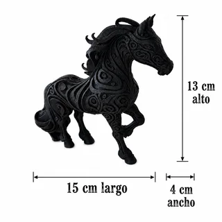 Escultura Caballo Nórdico 15 cm - Ariz Creativo