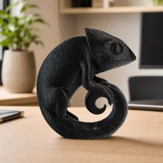Escultura Camaleón Minimalista 15 cm - Ariz Creativo