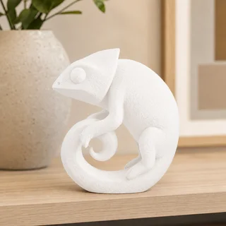Escultura Camaleón Minimalista 15 cm - Ariz Creativo