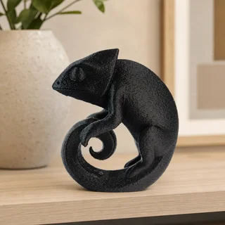 Escultura Camaleón Minimalista 15 cm - Ariz Creativo