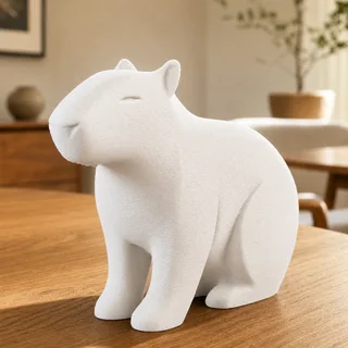Escultura Capibara Minimalista - Ariz Creativo