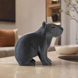 Escultura Capibara Minimalista - Ariz Creativo