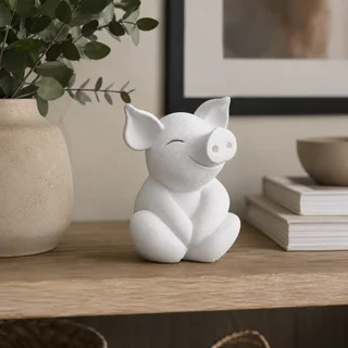 Escultura Cerdito Sonriente - Ariz Creativo