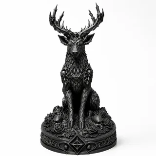 Escultura Ciervo Gótico 17 cm - Ariz Creativo