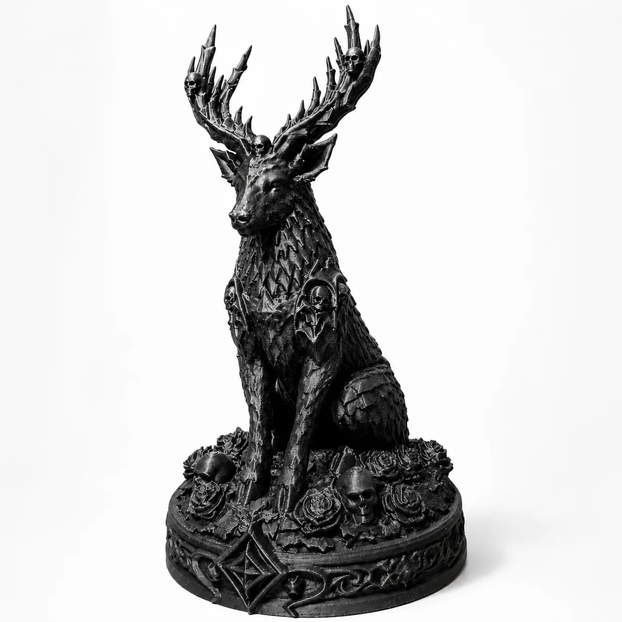 Escultura Ciervo Gótico 17 cm - Ariz Creativo