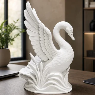 Escultura Cisne 15 cm - Ariz Creativo
