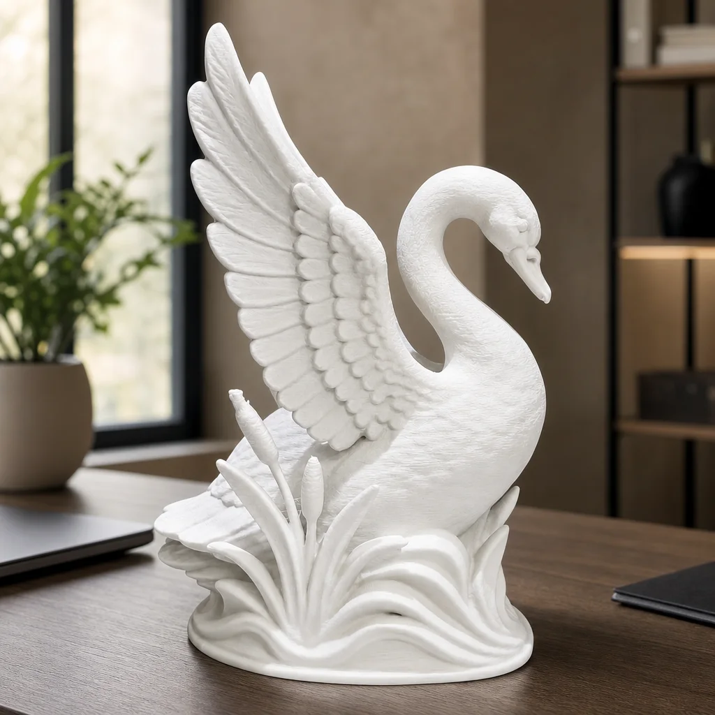 Escultura Cisne 15 cm - Ariz Creativo