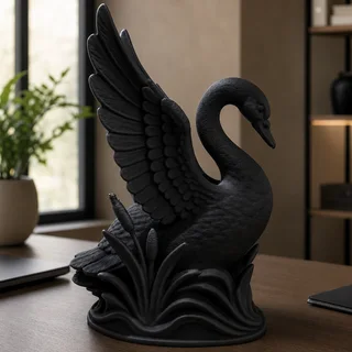 Escultura Cisne 15 cm - Ariz Creativo