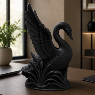 Escultura Cisne 15 cm - Ariz Creativo