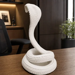 Escultura Cobra 20 cm - Ariz Creativo