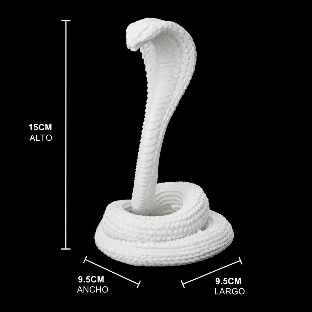 Escultura Cobra 20 cm - Ariz Creativo