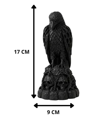Escultura Cuervo Gótico 17 cm - Ariz Creativo